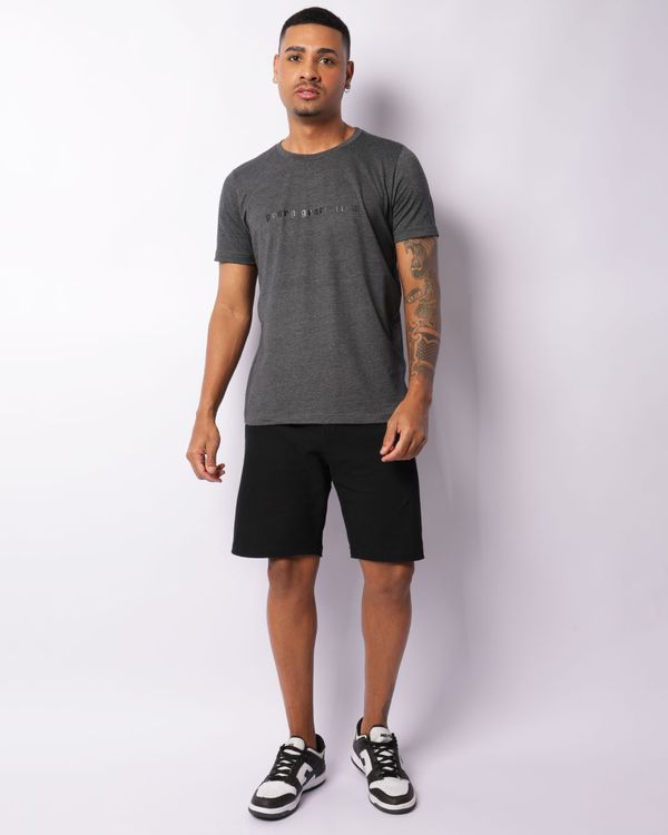 Bermuda Masculina Reta Moletinho Texturizada Preta P