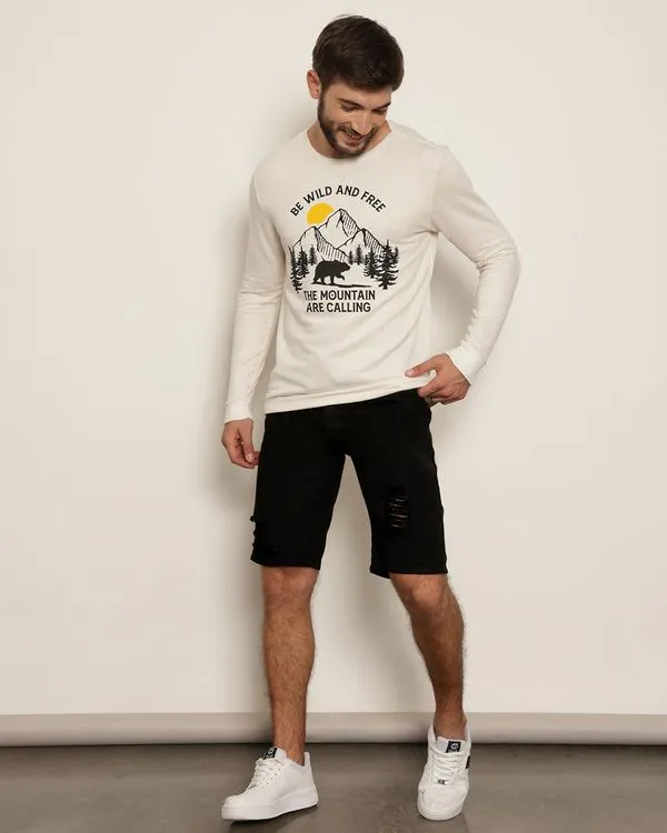 Bermuda Sarja Masculina Reta Preta 38