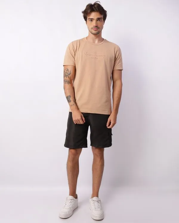Bermuda Masculina Bolso Cargo Preta GG