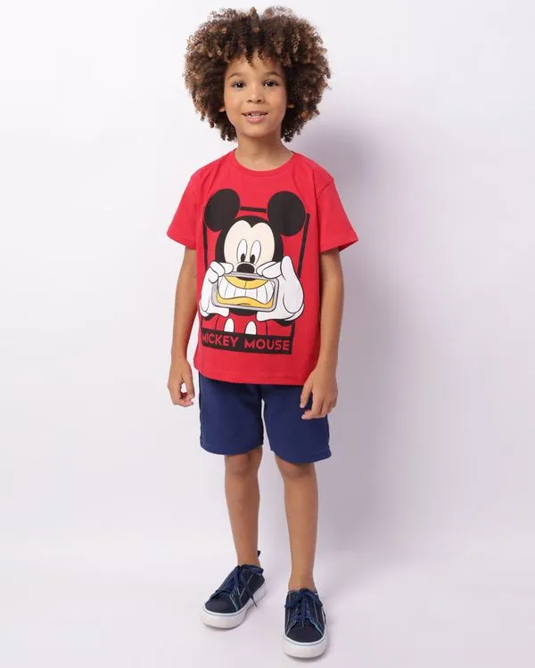 Bermuda Infantil Reta Moletinho Texturizada Marinho 8