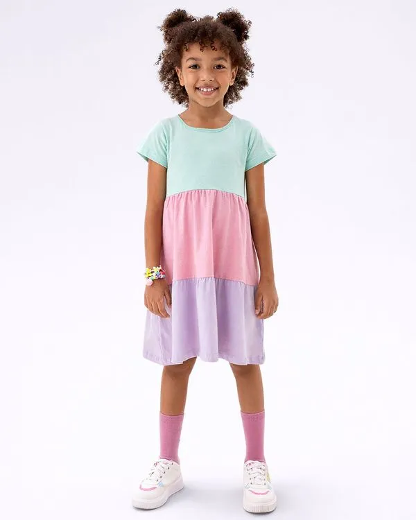 Vestido Infantil Três Marias Verde 4