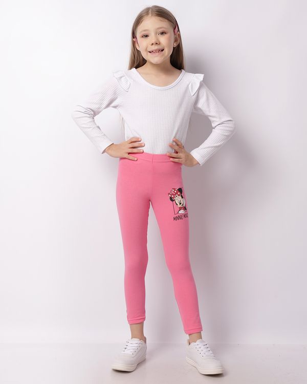 Calça Legging Infantil Disney Minnie Rosa 8