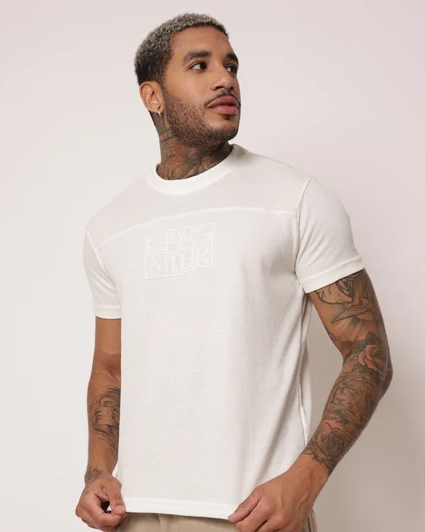 Camiseta Masculina Gangster Texturizada Off White G