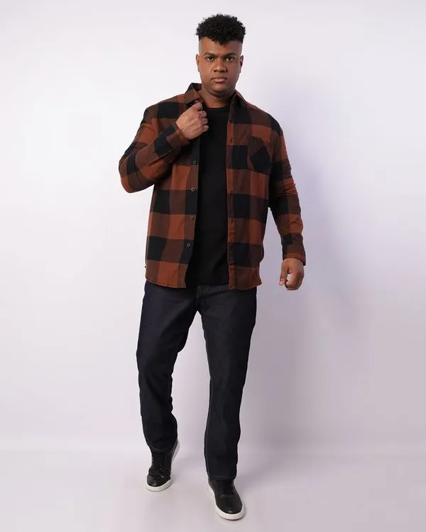 Calça Jeans Plus Size Masculina Reta Azul 54