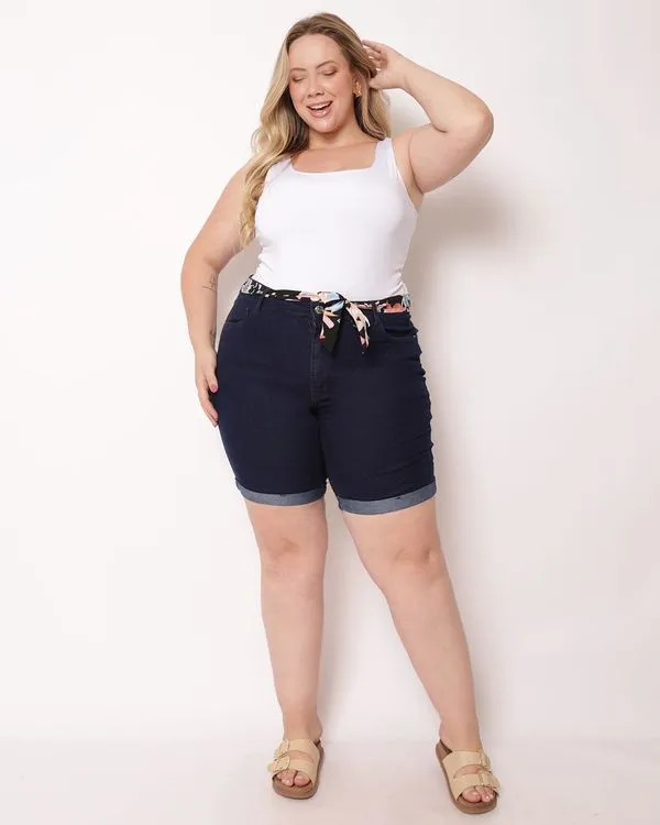 Body Plus Size Feminino Regata Liso Decote Quadrado Branco G2