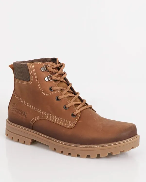 Bota Masculina Pegada Coturno Cano Curto Marrom 42