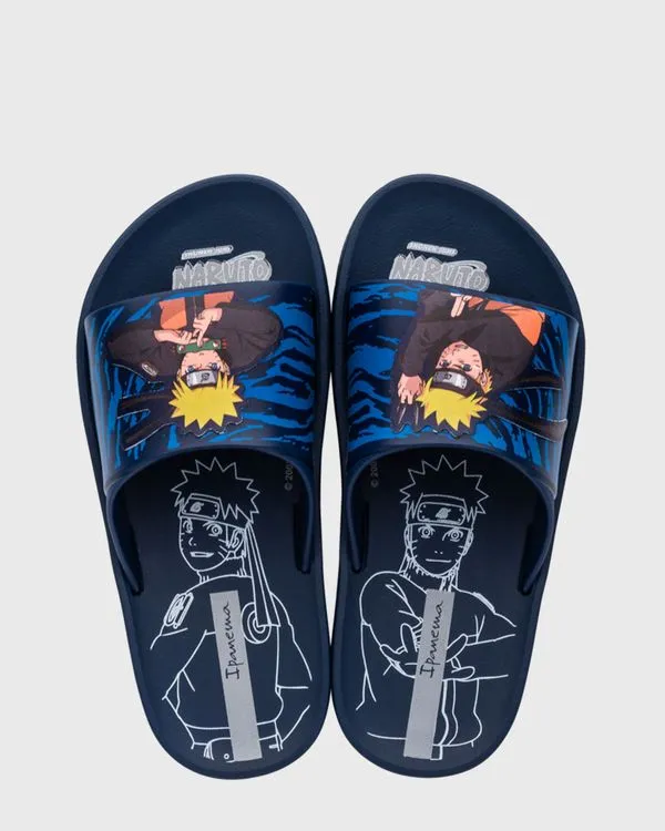 Chinelo Infantil Slide Naruto Ipanema Azul 29