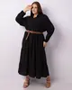Vestido Chemise Plus Size Feminino Midi Berry & Co. Preto G2