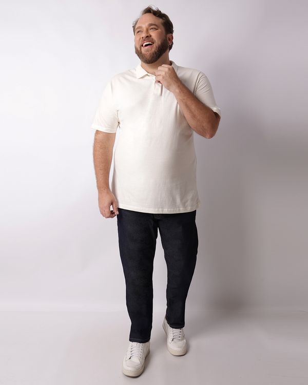 Calça Jeans Plus Size Masculina Reta Azul 56
