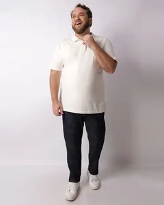 Calça Jeans Plus Size Masculina Reta Azul 56