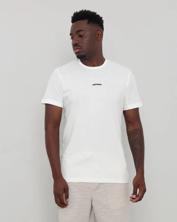 Camiseta Masculina Manga Curta Recorte Texturizado Off White G