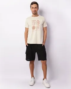 Bermuda Masculina Reta Bolso Cargo Preta P