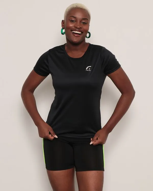 Blusa Feminina Fitness Fitter Lisa Preta M