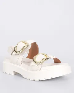 Sandália Feminina Vizzano Flatform Tratorada Branca 37