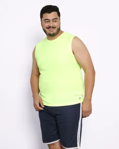 Regata Esportiva Plus Size Masculina Verde Neon G1
