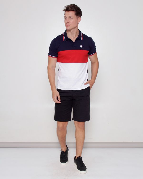 Bermuda Sarja Masculina Reta Preta 40