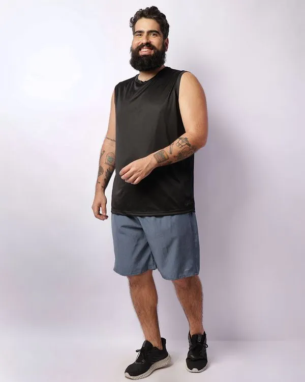 Bermuda Esportiva Plus Size Masculina Fitter Azul G3