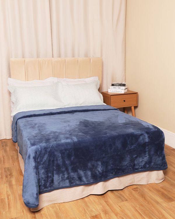 Cobertor King Corttex Dexter 240cm x 260cm Marinho UN