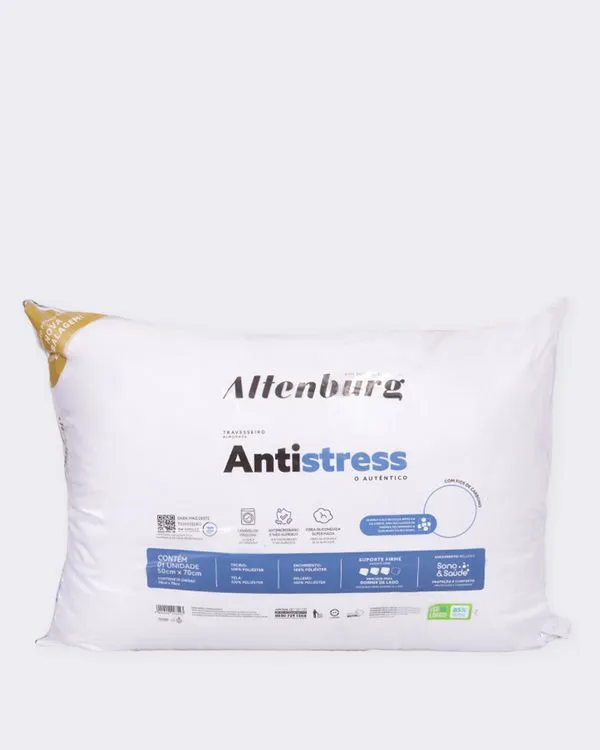 Travesseiro Antistress 50cm x 70cm Altenburg Branco UN
