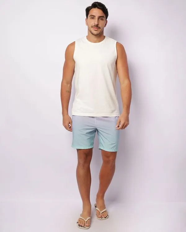 Short Masculino Surf Degradê Com Bolsos Lilás M