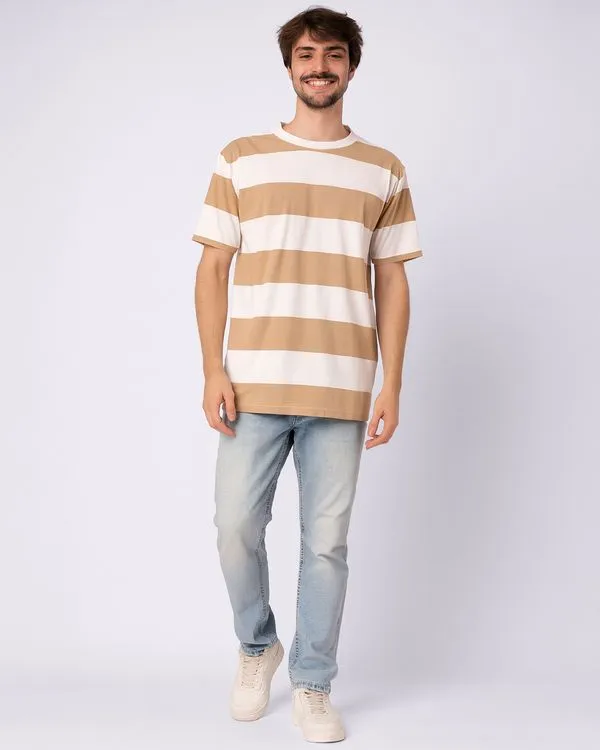 Calça Jeans Masculina Slim Estonada com Bolsos Azul 44