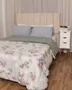 Coberdrom Queen Slim Hedrons Flannel Estampa Floral Verde UN
