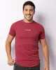 Camiseta Masculina Estampa Escrita Manga Curta Vinho P