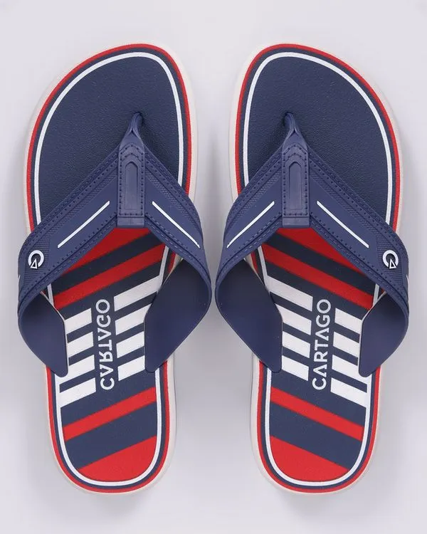 Chinelo Masculino Cartago Tira Larga Azul 37/38