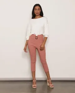 Calça Feminina Bengaline Clochard Rosa G