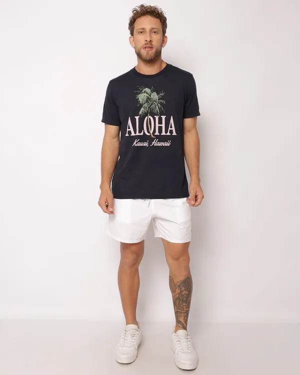 Bermuda Surf Masculina Poliamida com Bolsos Branca P