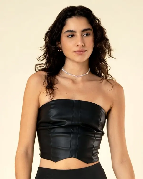 Blusa Feminina Tomara Que Caia Sintética Preta P