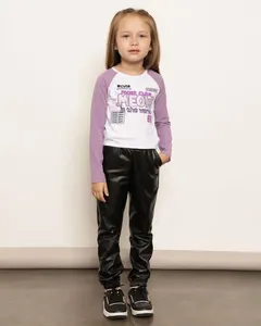 Calça Infantil Jogger Sintética Preta 4