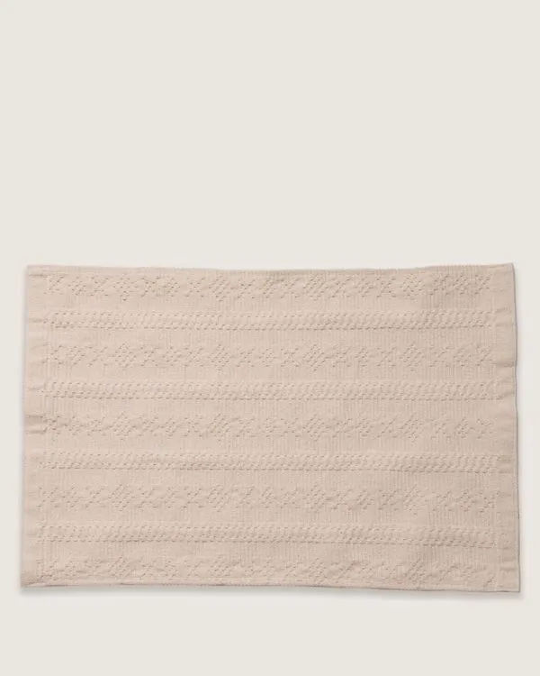 Tapete Trilho Mandacaru 47cm x 70cm Texturizado Bege UN