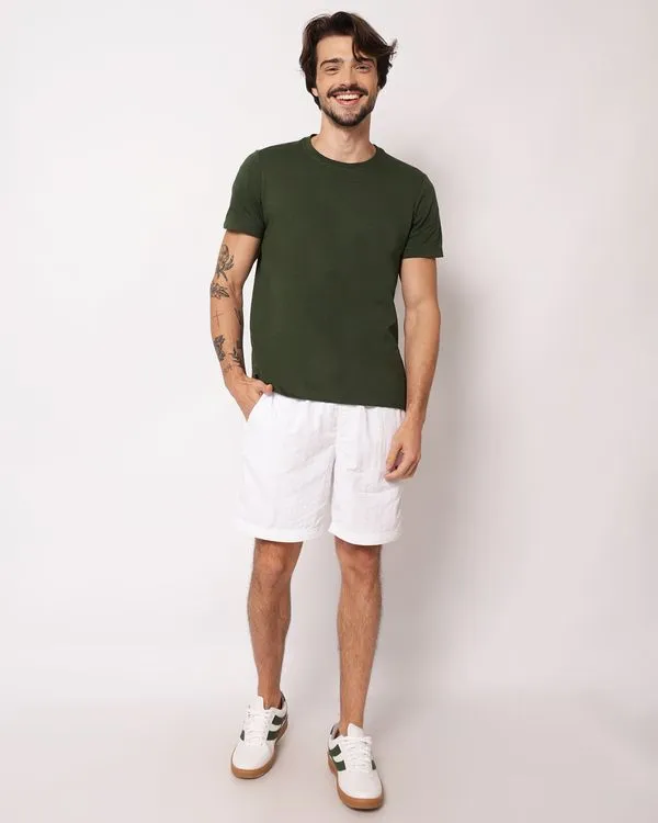 Bermuda Surf Masculina com Bolsos Branca P