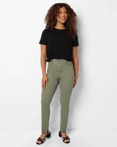 Calça Sarja Feminina Sawary Hot Pants Verde 38