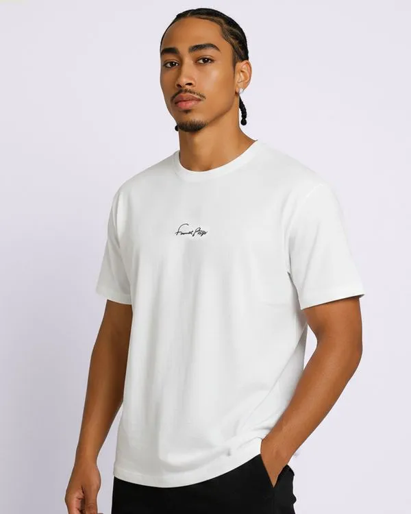 Camiseta Masculina Texturizada Estampa Bordada Off White G