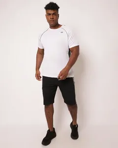 Bermuda Esportiva Plus Size Masculina Helanca Preta G2