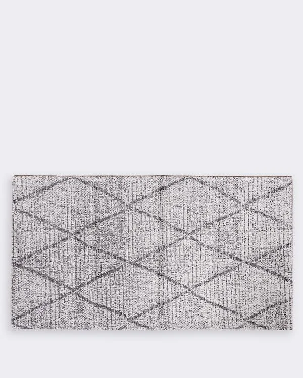 Tapete Trilho Texturizado 40cm x 70cm Antiderrapante Cinza UN