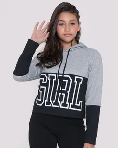 Blusão Moletinho Juvenil Girl Cinza Claro 12