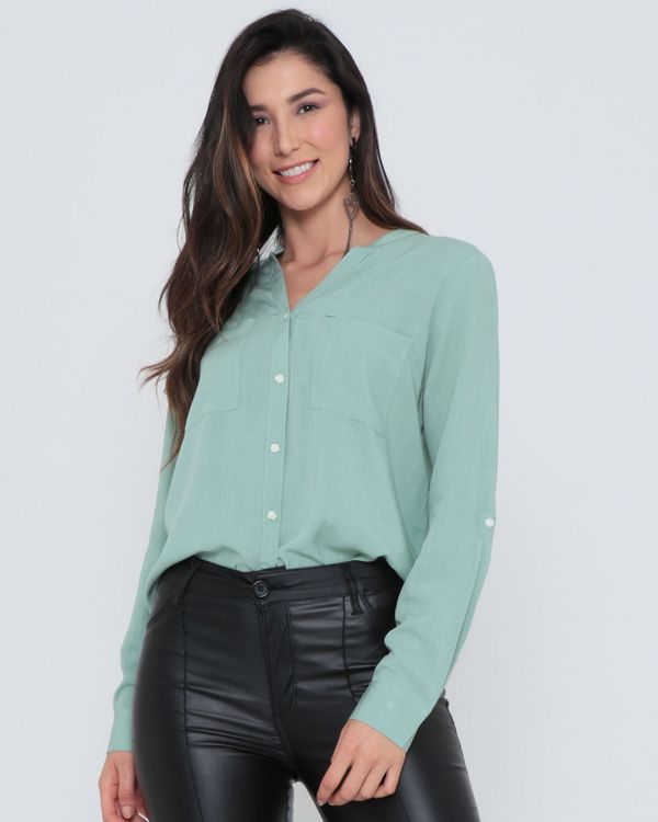 Camisa Feminina Viscose Verde Claro G