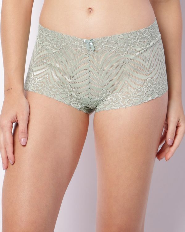 Calcinha Feminina Caleçon Renda Verde M