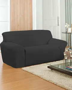 Capa Para Sofá 2 Lugares Arte e Cazza Elástico Preta UN