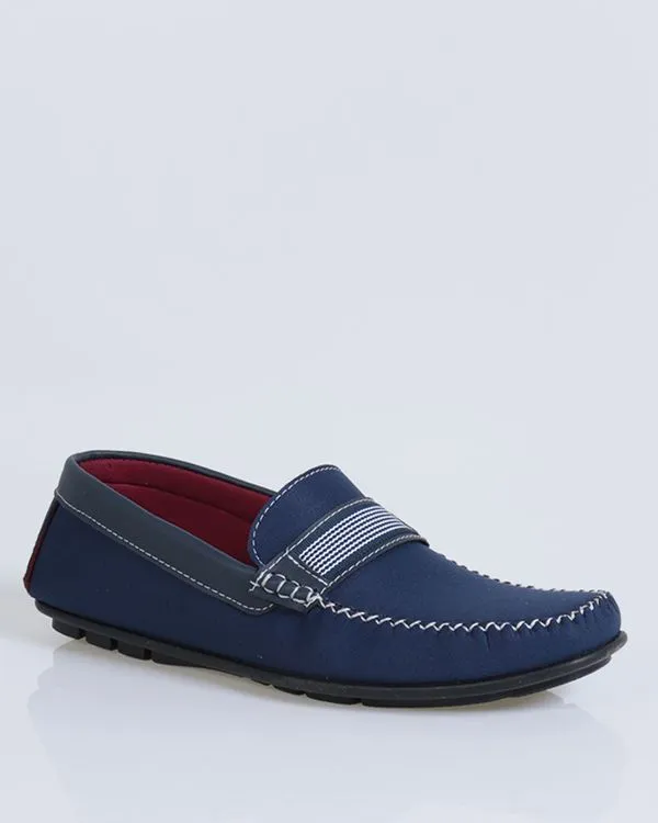Sapato Mocassim Masculino Recorte Azul Marinho 41