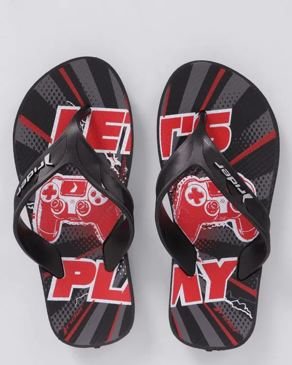 Chinelo Infantil Rider Video Game Preto 34