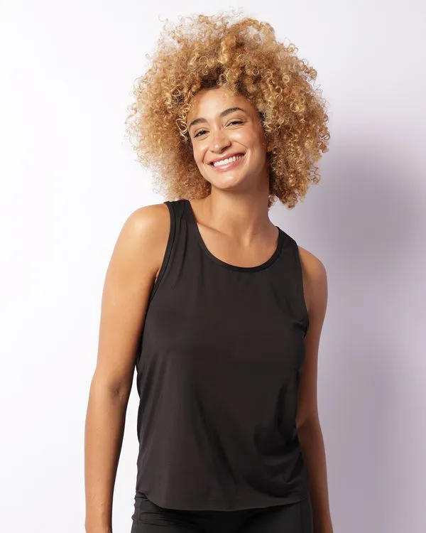 Regata Fitness Feminina Fitter Nadador Preta P
