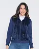 Casaco Feminino Capuz Pelinho Marinho G