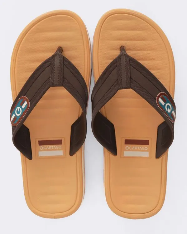 Chinelo Masculino Cartago Paris 2 Bege 39