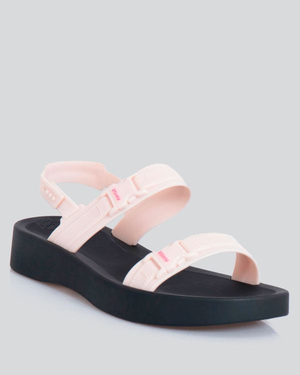 Sandália Feminina Papete Flatform Zaxy Aventureira Preta 36
