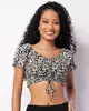 Blusa Feminina Berry & Co. Cropped Ciganinha Preta GG