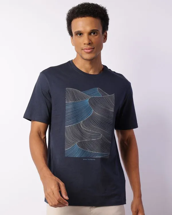 Camiseta Masculina Manga Curta Algodão Premium Marinho GG